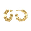 Classic Round Hoop Earrings – Stainless Steel in Gold or Silver Finish