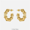 Classic Round Hoop Earrings – Stainless Steel in Gold or Silver Finish