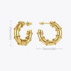 Classic Round Hoop Earrings – Stainless Steel in Gold or Silver Finish